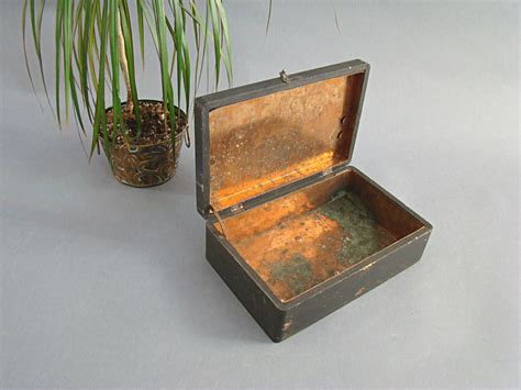 Lined Wooden Box With Copper 